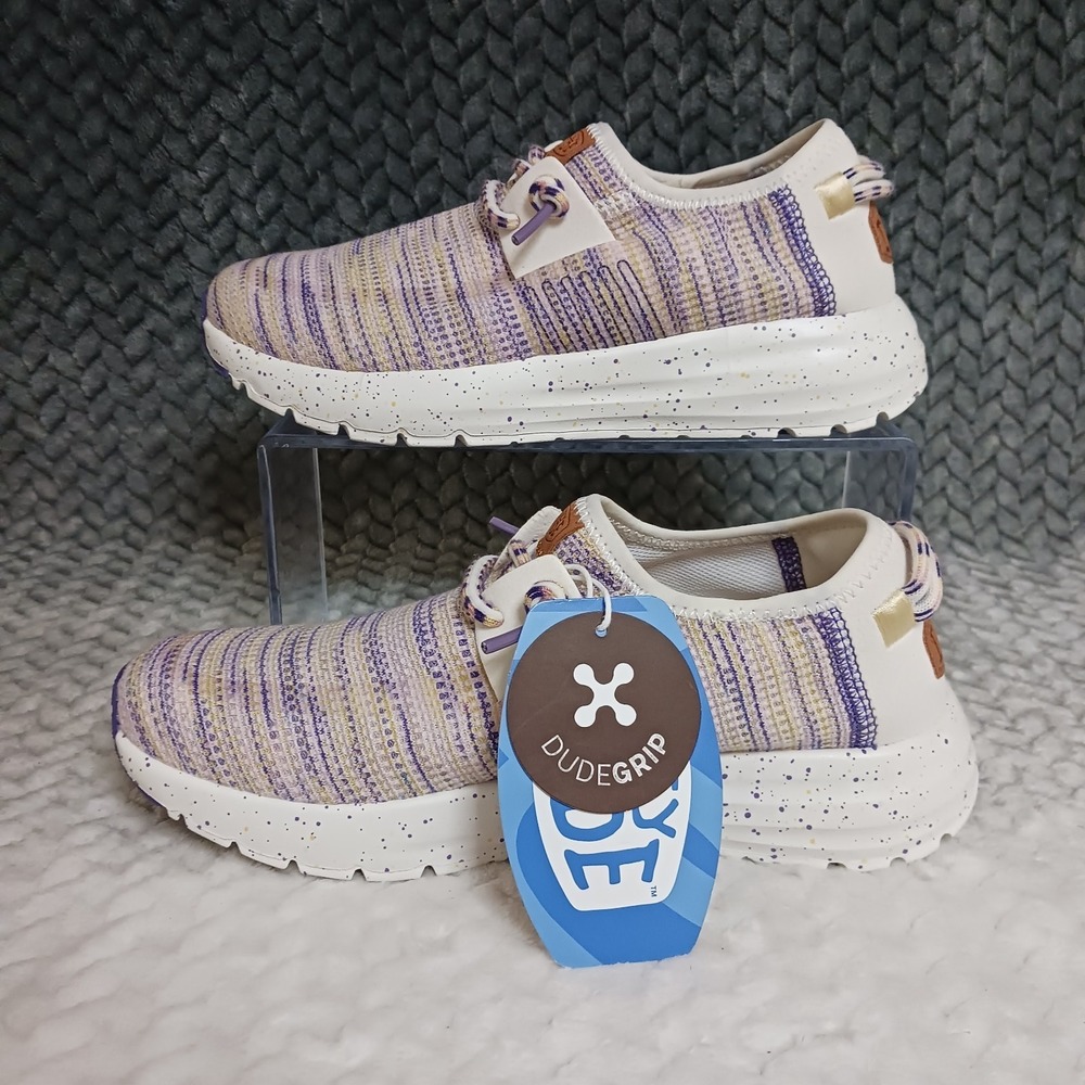 Hey Dude Women's Sneakers Shoes Egret Multicolor Sirocco W Knit Size 6 - Picture 2 of 10
